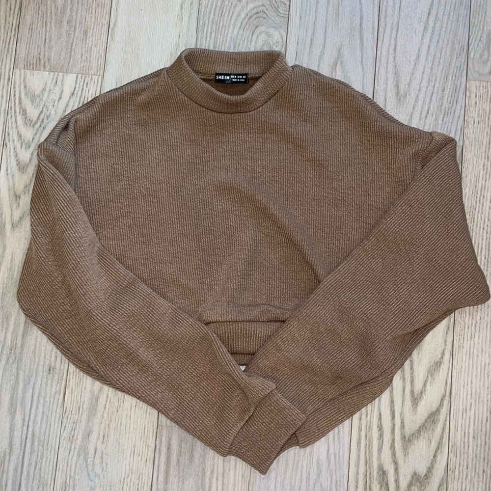 Mock Neck Shein Sweater
